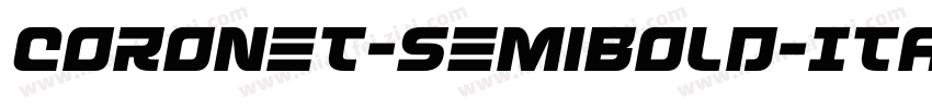 Coronet-SemiBold-Italic Wd字体转换